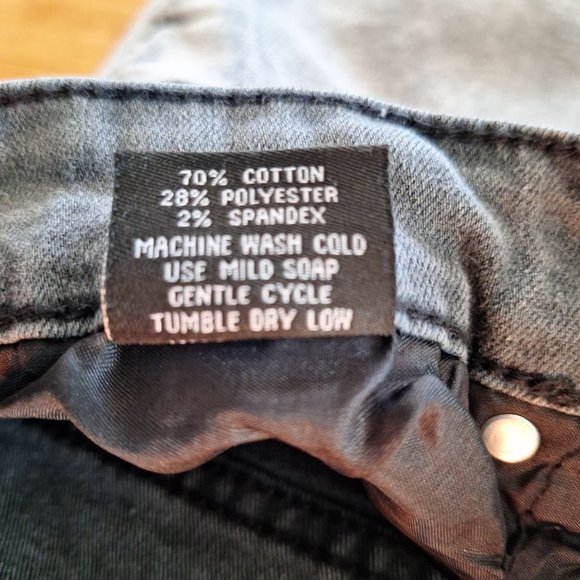 ROK Skinny Moto Straight Leg Jeans - Picture 7 of 7